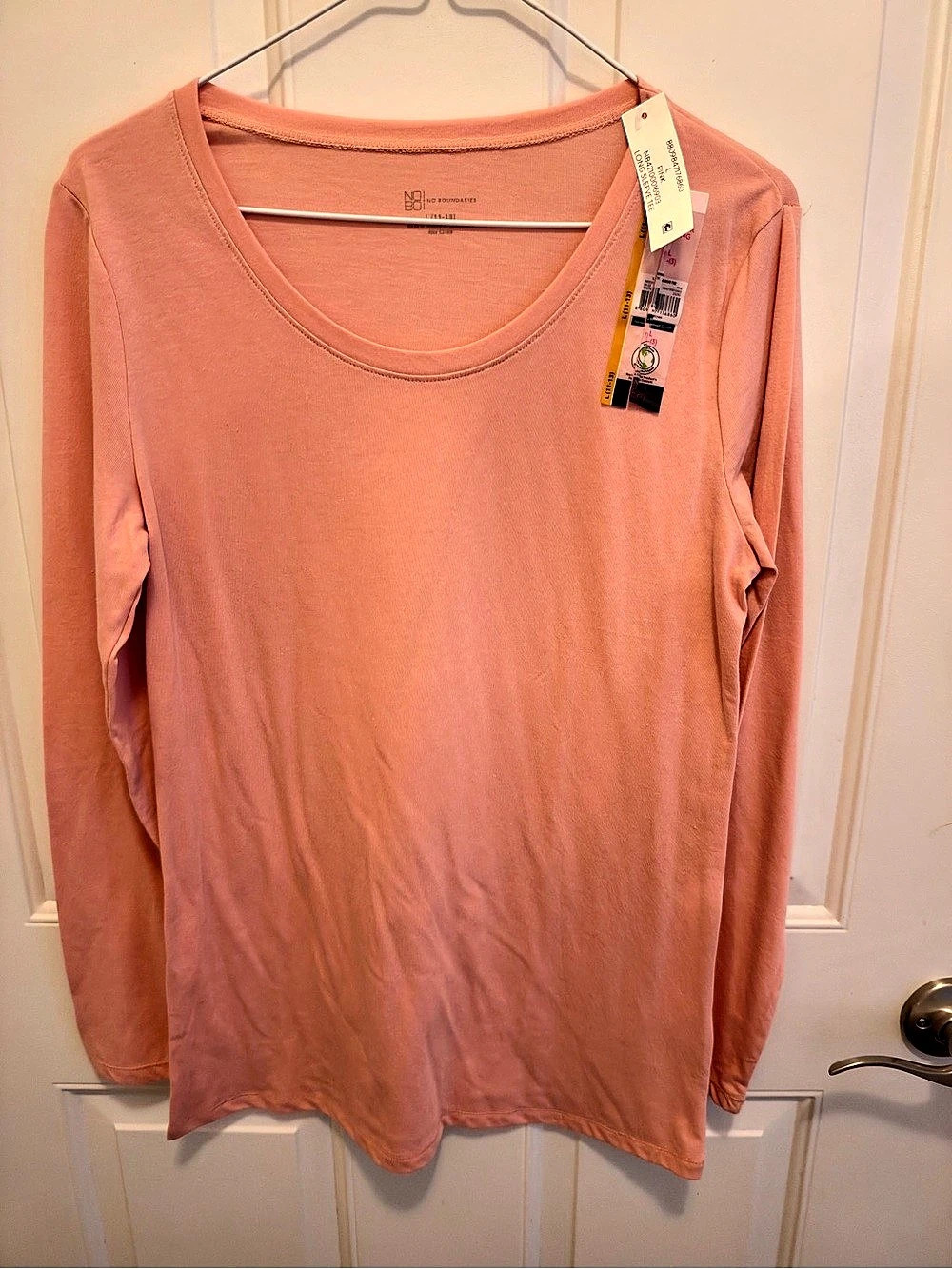 George Long Sleeve Tee Pink Size Large NWT